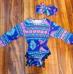 🌸Bailey's Blossoms romper + headband set